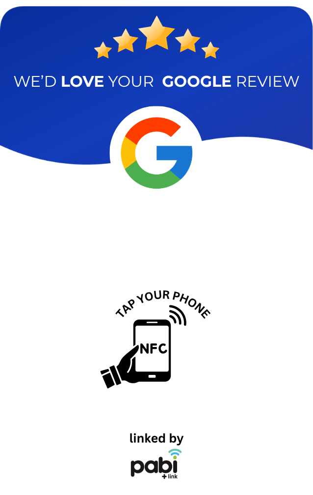 Official pabi +link NFC Review Card